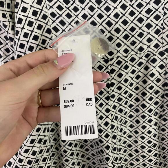 Urban Outfitters Black and White Geometric Mini Dress - Picture 5 of 8